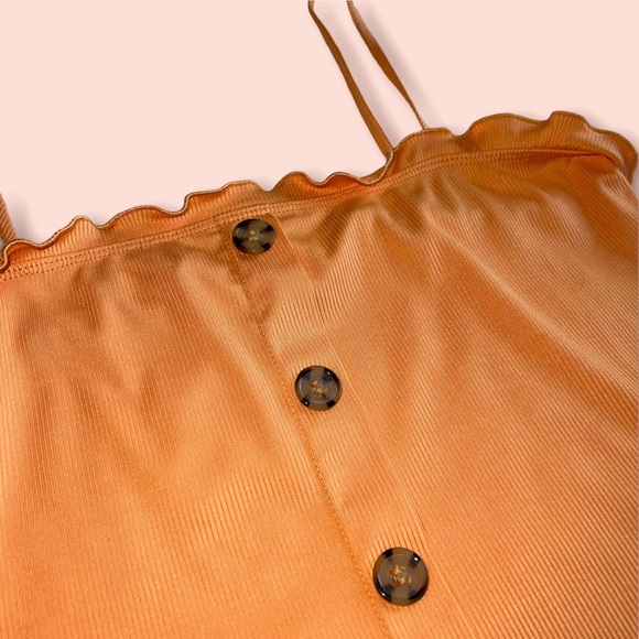 Orange Cropped Tank by Love J - Picture 3 of 3